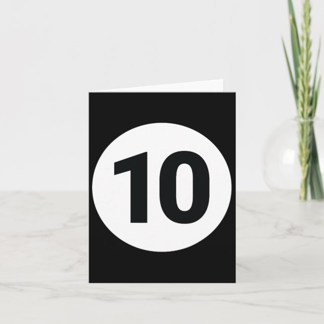 Carte 8 Pool Ball 10 Billiards Costume Halloween Groupe  (Devant)