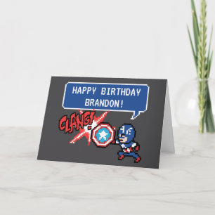 Carte 8Bit Captain America Attaque - Présentation au dev