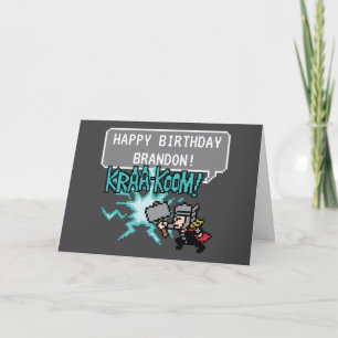 Carte 8Bit Thor Attaque - Pour Asgard !