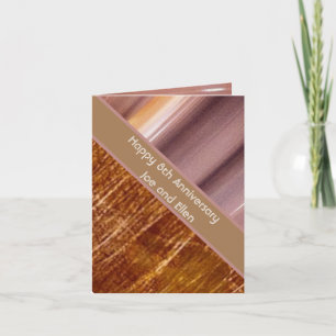 Carte 8e anniversaire, bronze et poterie