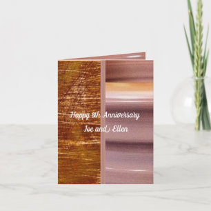 Carte 8e anniversaire, bronze et poterie