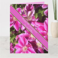 8e anniversaire, Clematis rose