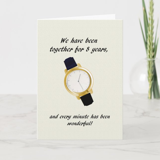 Carte 8e Montre-poignet Mariage (Devant)