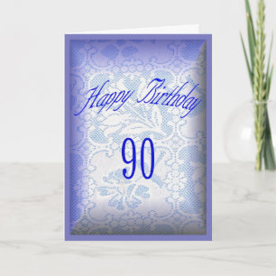 Carte 90 années de joyeux anniversaire