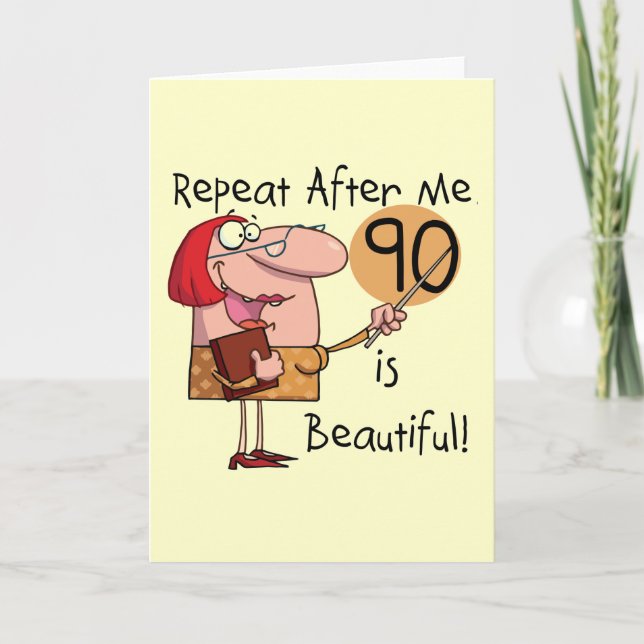 Carte 90 est de Beaux Tshirts et cadeaux (Devant)
