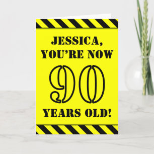 Carte 90e anniversaire : Jeu de style graphique, Nom per