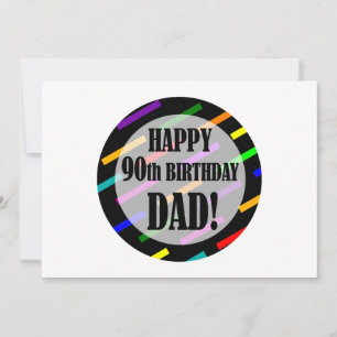 Carte 90e anniversaire pour papa