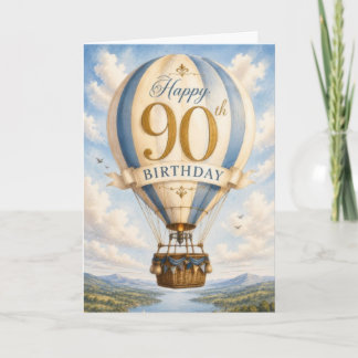 Carte 90e anniversaire vintage