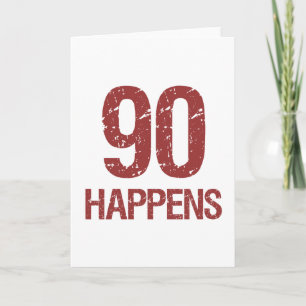 Carte 90e Humour d'anniversaire