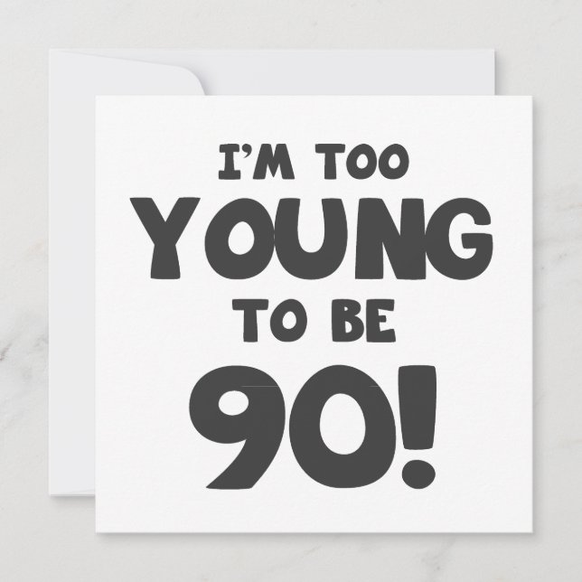 Carte 90e Humour d'anniversaire (Devant)