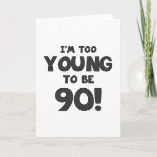 Carte 90e Humour d'anniversaire
