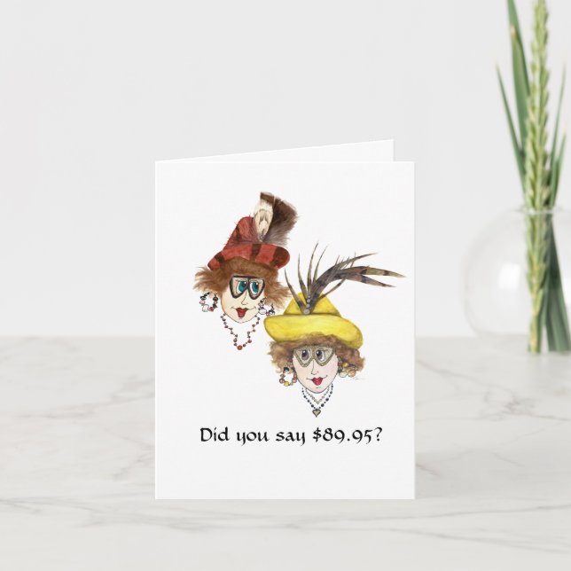 Carte 90ème anniversaire humoristique pour les femmes (Devant)