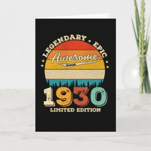 Carte 92 Ans Awesome depuis 1930 92e Anniversaire Cadeau