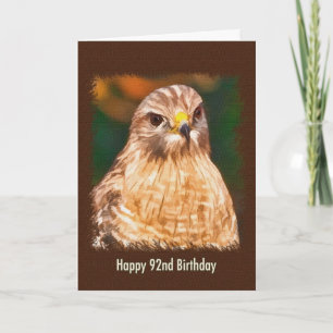 Carte 92e anniversaire, Hawk à épaulettes