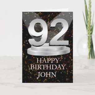Carte 92e anniversaire Points saillants Ajouter une cart