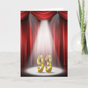 Carte 93e anniversaire sous les projecteurs