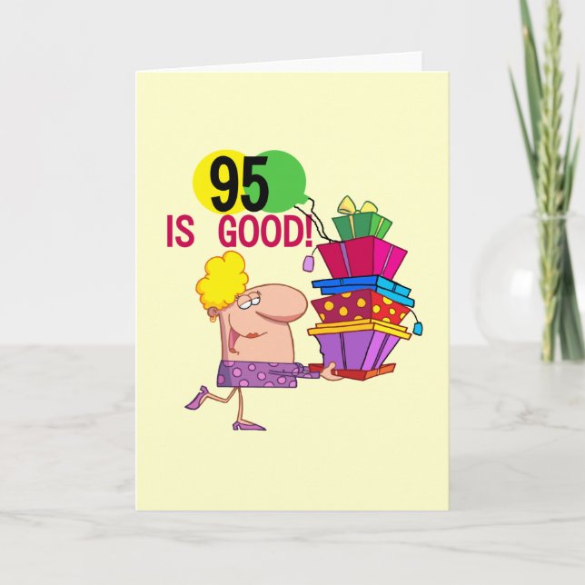 Carte 95 est Bon Anniversaire Tshirts et cadeaux (Devant)