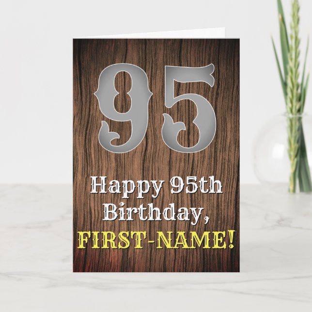 Carte 95e anniversaire : Pays inspiré par l'Ouest Look,  (Devant)