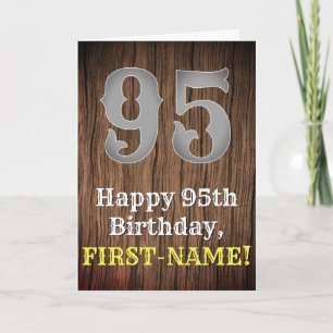 Carte 95e anniversaire : Pays inspiré par l'Ouest Look,