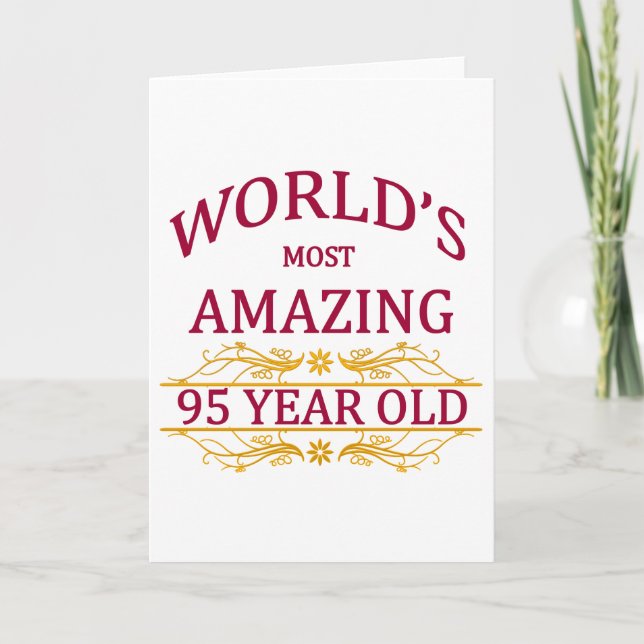 Carte 95ème. Anniversaire (Devant)