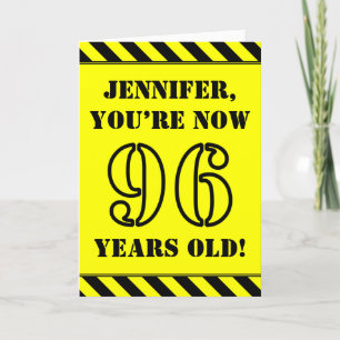 Carte 96e anniversaire : Jeu de style graphique, Nom per