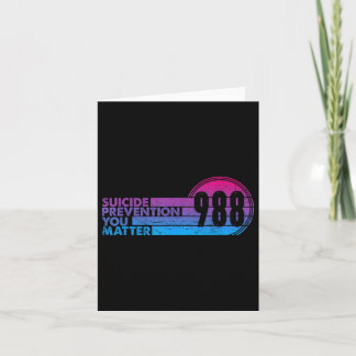 Carte 988 Chemise Prévention du suicide Ligne de vie 988