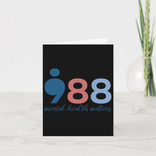 Carte 988 Problèmes de santé mentale Prévention du suici