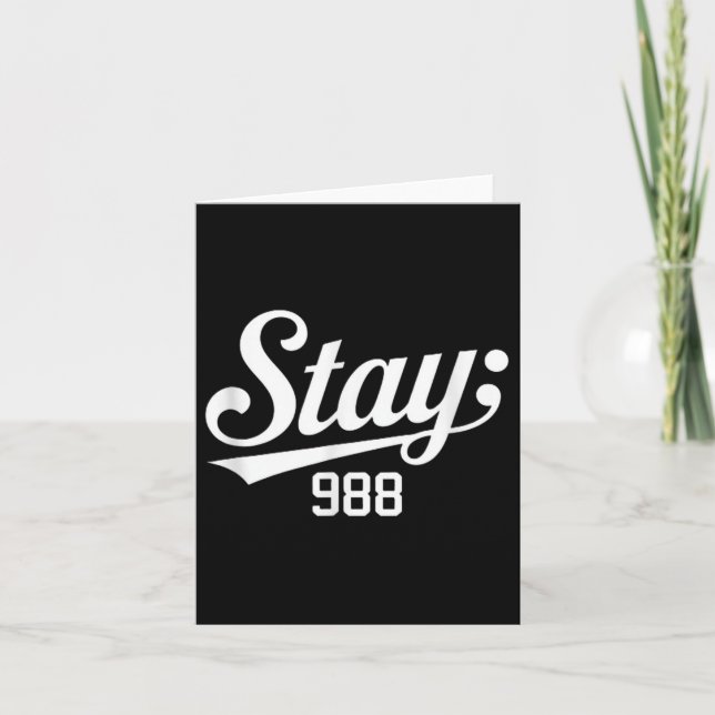 Carte 988 Sensibilisation à la prévention du suicide (Devant)