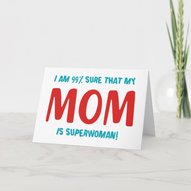 Carte 99% Superwoman (Devant)