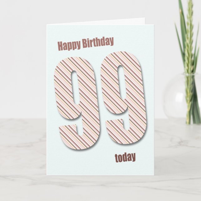 Carte 99e anniversaire (Devant)