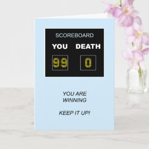 Carte 99e tableau de bord d'anniversaire