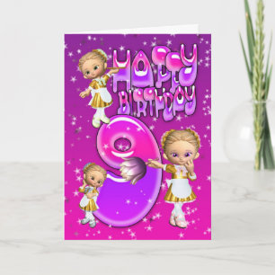 Carte 9ème Domestiques mignonnes de parties