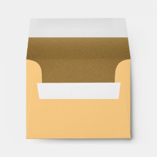 Carte A2 Enveloppe Note Blé Bronze Élégant Simple