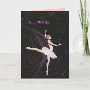 Carte A ballerina birthday card