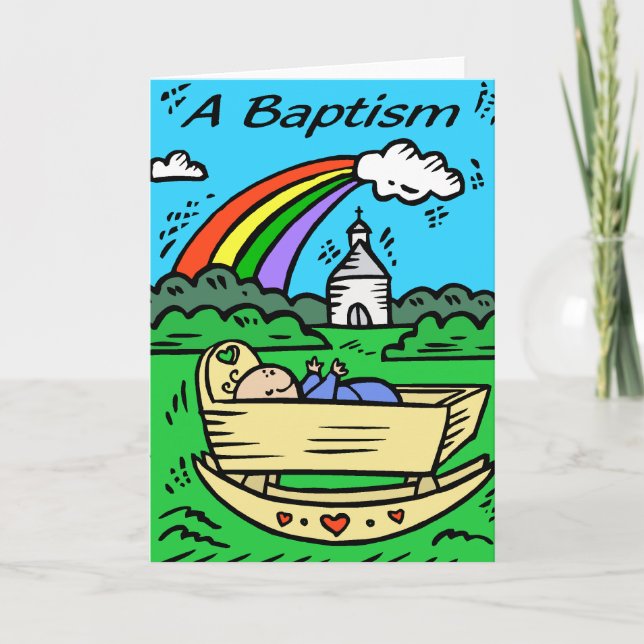 Carte : "A BAPTISM" (Devant)