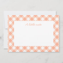 Carte à billet plat Peaches et Crème