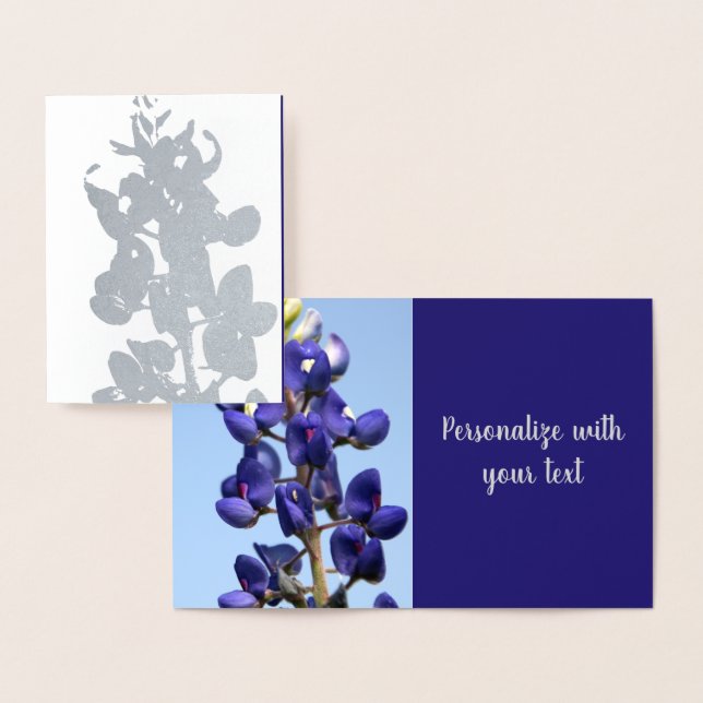 Carte à billets en argent du Texas Bluebonnet (Affichage)