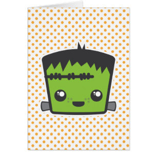 Carte à billets Kawaii Frankenstein