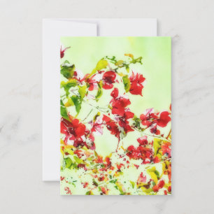 Carte à billets plats Bougainvillea Pink Flower Ar