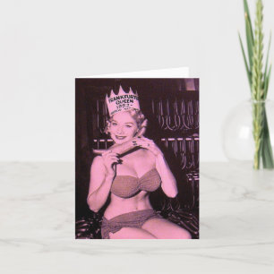 Carte à billets vintage "Frankfurter Queen 1952"