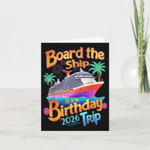 Carte À Bord Du Navire C'Est Un Anniversaire Voyage Part