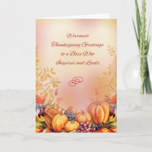 Carte À Boss Thanksgiving Appréciation