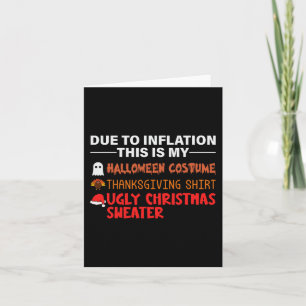 Carte A CAUSE DE L'INFLATION C'Est Mon Action De Grâce D