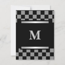 À damiers noir monogramme