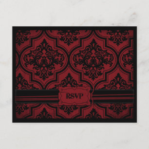 Carte A de la jeune mariée RSVP de vampire