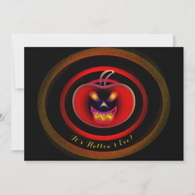 Carte à Faire-part plat de la fête d'Halloween (Devant)