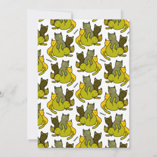 Carte à Faire-part platChatonsOlive