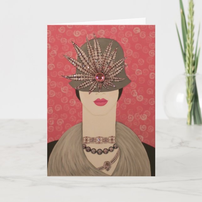 Carte A Girls BF : Superbe peinture originale (Devant)