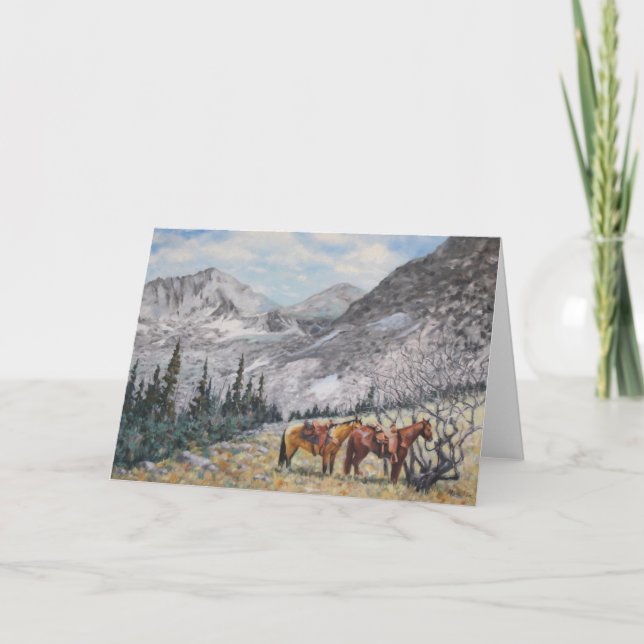 Carte A High Country Ride Art Original Toutes les occasi (Devant)