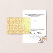 Carte à huile / carte à faire-part de mariage